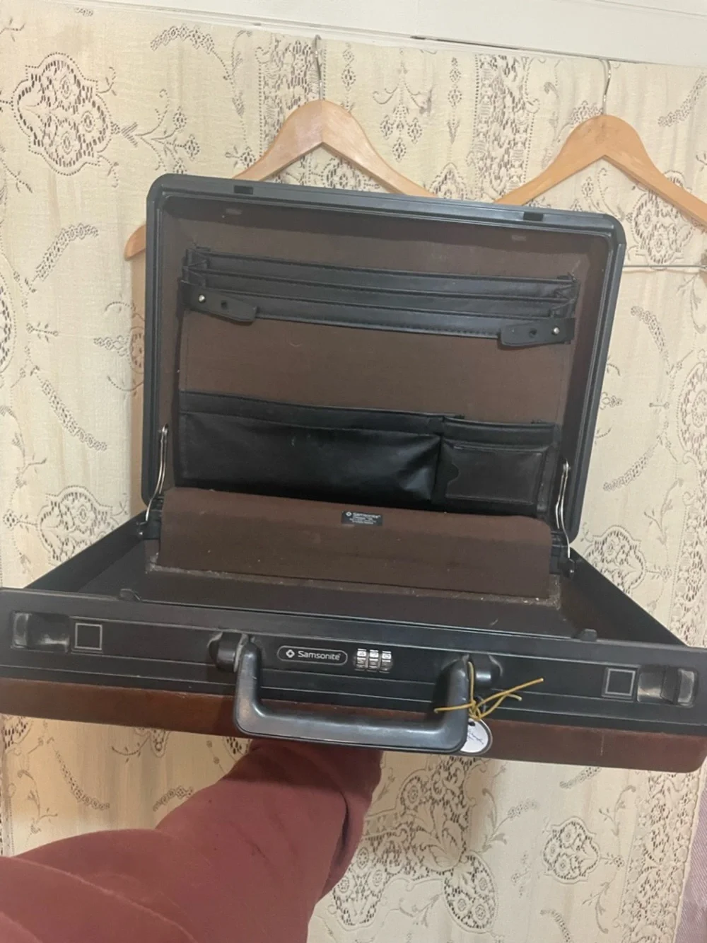 Samsonite: vintage brown Men's Hard Briefcase